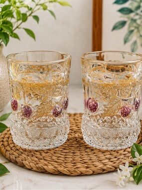 Northwood Strawberry and Cable Tumblers (Set of 2)
